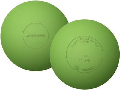 Lacrosse Ballen - Trainingsballen Sportballen - Sport Training Oefenen - NOCSAE Goedgekeurd - 12 Stuks - Limoengroen