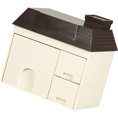 Organisateur Forme Maison Tiroir Boîte de Rangement Bureau Support de Bureau Multifonctionnel pour Maison Dortoir Bureau Marron