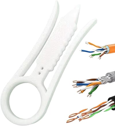 Kabelstriptang - Draadstripper Gereedschap - Bedrading Organiseren - Comfortabele Grip - 7.9x2.7x0.6cm - Wit