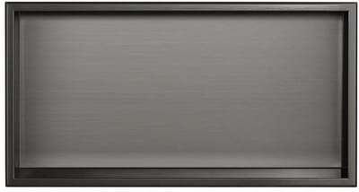 Inbouwnis Badkamer - Geborsteld Messing Gun Metal - 60 x 30 x 10 cm
