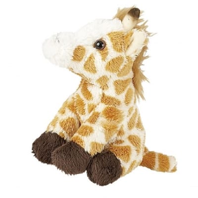 2x Pluche gevlekte giraffe sleutelhangers 10 cm - Giraffe dieren sleutelhangers- Speelgoed voor kinderen