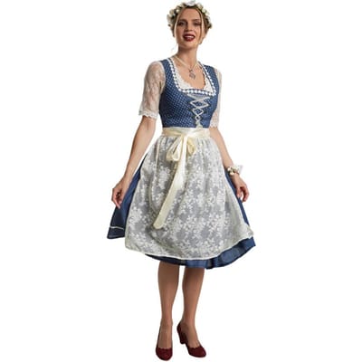 dressforfun - Midi-Dirndl Kleinwalsertal model 2 XL - verkleedkleding kostuum halloween verkleden feestkleding carnavalskleding carnaval feestkledij partykleding - 304643