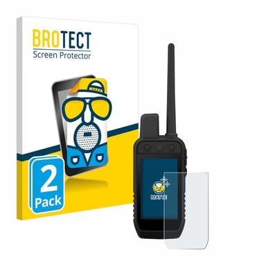 BROTECT - Screenprotector voor Garmin Alpha 300 K - Folie Beschermfolie matte 2 Stuks