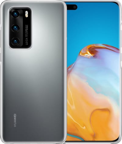 Hoesje - Geschikt voor Huawei P40 - Sterk & Shockproof - Hoes Cover - Siliconen Case - Telefoonhoesjes - Transparant