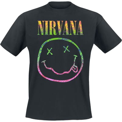 Nirvana T-shirt - Sorbet Ray - S tot 5XL - voor Mannen - zwart