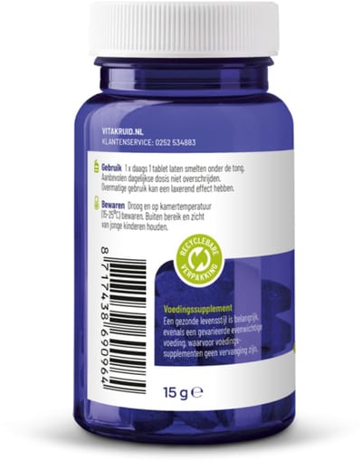Vitakruid B12 Methylcobalamine 5000 Mcg - 2 x 60 tabletten - Voordeelverpakking