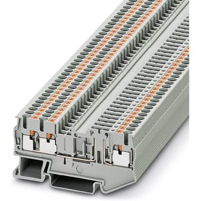 Phoenix Contact PT 2,5-TWIN-TG 3210198 Scheidingsklem Aantal polen: 3 0.14 mm² 2.5 mm² Grijs 50 stuk(s)