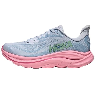 Hoka One One Clifton 10 Wide Comfortabel Veelzijdig Antislip Duurzaam Ademend Ondersteunend Hardloopschoenen Dames sneaker Blauw Roze 1162050-OTP 36 gray