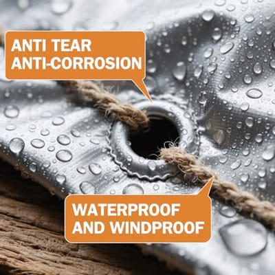 Waterdicht Afdekzeil 2x3 m - UV-bestendig, Scheurvast, Beschermend Zeil voor Boot, Tent en Tuin