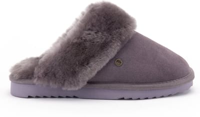Warmbat Flurry Vrouwen Sloffen - Grijs/Paars - Maat 37