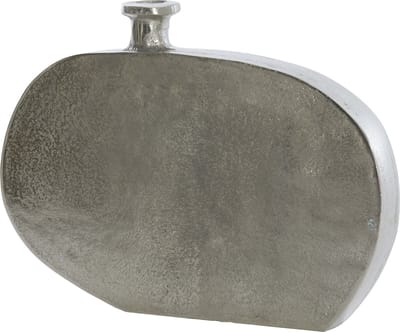 Light&living Vaas deco 32x3,5x30 cm OBIDA ruw nikkel