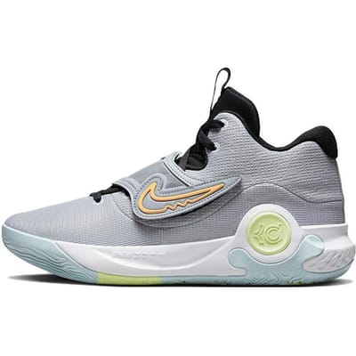 Nike KD Trey 5 X EP Grijs Volt Crimson Heren Sneakers Wolfsgrijs Wit Nauwelijks-Volt DJ7554-009 42.5 gray