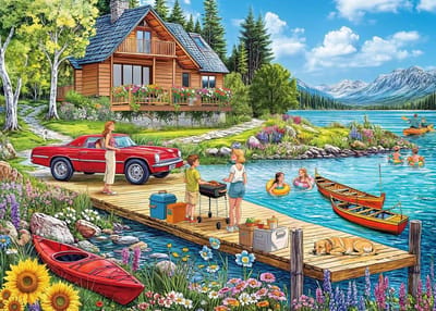 Legpuzzel 1000 stukjes - Puzzelspel Volwassenen - Ontspanning Thuis - Niet-verblindende Poster - 70x50 cm - Multicolor