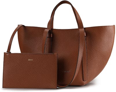abro Leren schoudertas shopper Leather Tekla Shopper Cosmo Caramel / Cognac bruine