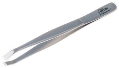 Manicure Pincet - Wenkbrauw Pincet - Gezichtsverzorging - Rechte Monddeel - 9 cm - Zilver