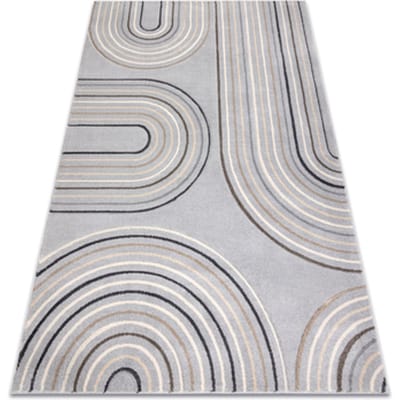 Kleden Rugsx KIDDO tapijt 6107 lichtgrijs / crème, geometrisch 80x150 cm