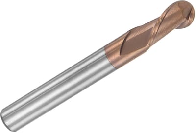 Eindfrees Bolkop - Metaalbewerking Frees - Precisie Frezen - AlTiN Coating - 6mm Schacht 3mm Radius - Zilverkleurig