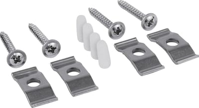 Montageset voor Keramische Spoelbakken (4 stuks) - Geschikt voor Onderbouw en Werkbladen vanaf 25mm