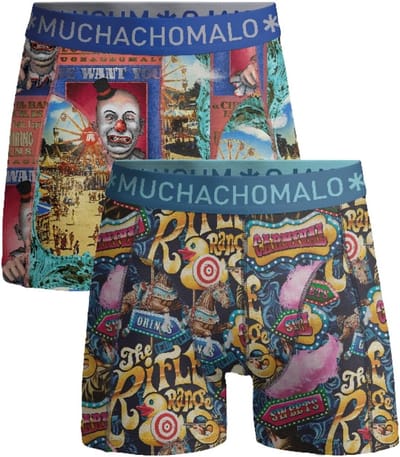 Heren Boxershorts - Ondergoed Katoen - Dagelijks Comfort - Zachte Elastische Band - 2 Stuks - Met Print