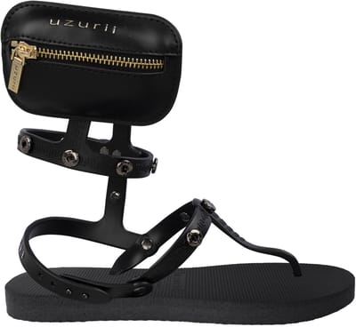 Uzurii | Teenslippers | Dames | Zwart | Maat 39/40