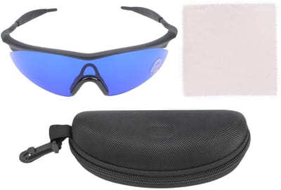 Dailygoods- Golfbril Professionele Golfbalzoekerbril - Blauwe Lens - Draagtas - Voor Mannen/Vrouwen - Betrouwbaar Merk - Uitstekende Kwaliteit - Zoekbril
