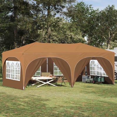 vidaXL - Pop-up - Feesttent - 575 - x - 288 - x - 245 - cm - Beige - Oxford - Stof