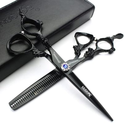 Professionele Kappersschaar van 6 tot 9 inch - Hoge Kwaliteit en Efficiëntie met Knipset (6 inch, 2 stuks) - Perfect voor Haarstyling en Knippen