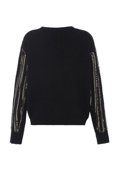 Faina Vest met pailletten Dames zwart