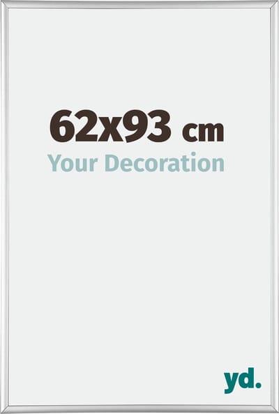 Your Decoration - Fotolijst 62x93 cm - Aluminium - Zilver Hoogglans - Kent