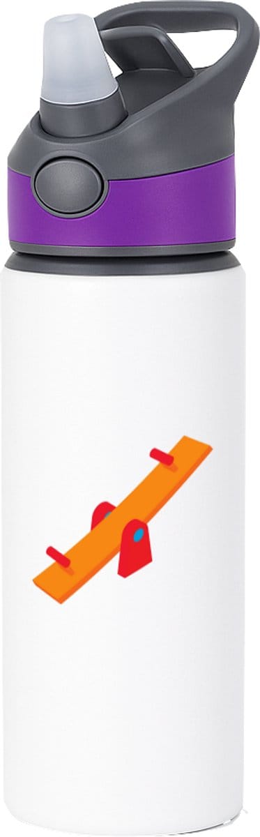 Hacebo® - Wipwap waterfles met rietje paars - Kind - Kinderen - Speeltuin - speelgoed - water fles - 650ML