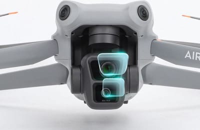 50CAL gehard glasfolie voor DJI Air 3 drone camera lens (2 sets)