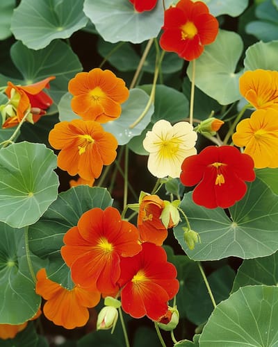 2 sets - Oost-Indische Kers Zaden Tropaeolum Majus Enkelbloemig Gemengd Eenjarig