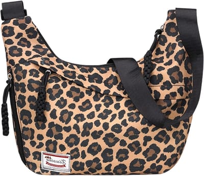 Grote Schoudertas voor Dames, Halve Maan Vorm, Verstelbare Schouderriem, Casual Tas voor Werk, Reizen en Dagelijks Gebruik (Bruin)