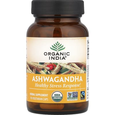 Inde biologique, Ashwagandha, 90 gélules végétales