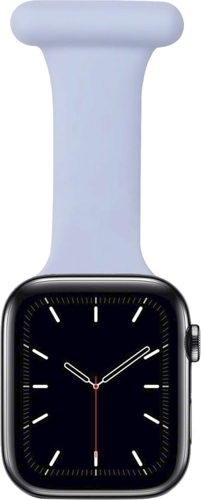 MY PROTECT - Verpleegkundige Zorg Bandje - Geschikt Voor Apple Watch Bandje - Series 1/2/3/4/5/6/7/8/9/10/SE/Ultra - 44mm - 45mm - 46mm - 49mm - Lichtblauw