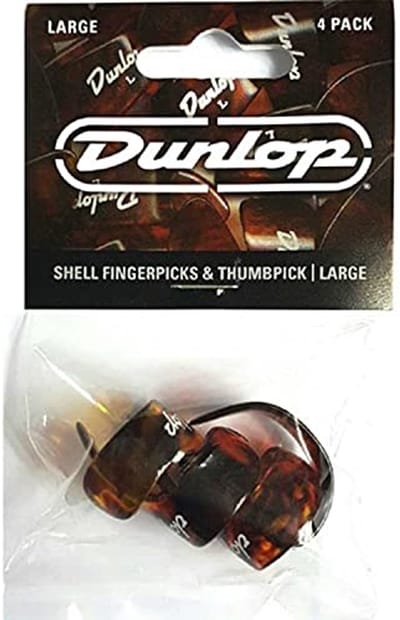 Jim Dunlop 9020TP - Vingerpicks - Duim en Vinger Large - Player's Pack 4 Stuks