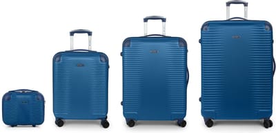 Gabol Balance XP 4 wielen Kofferset 4-delig met uitbreidingsplooi - Harde bagage - TSA slot - blau