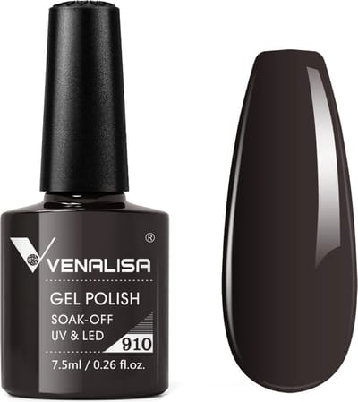 Venalisa UV Gellak Cacao Bruin - 7.5 ml - Cacao Gellak - Gellac Cacao - Gellak Bruin - Bruine Gellak - Gellak Donker Bruin - Gellak Kleuren - Venalisa Gellak - Gellak Nagellak