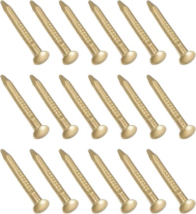 Kleine Messing Spijkers 1.2 x 12 mm - 50 Stuks voor Houtbewerking, Klussen en Ambachten