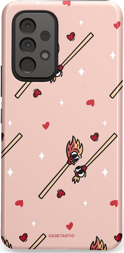 Casetastic Hoesje Geschikt voor Samsung A53 - Stijlvolle Beschermende Duo-layer Case - Vurige liefde