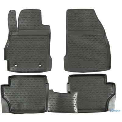 Tapis De Sol En Caoutchouc 3D Exclusive - J&amp;J AUTOMOTIVE - Mazda 2 2007-2014 - Noir - Antidérapant - Sur Mesure