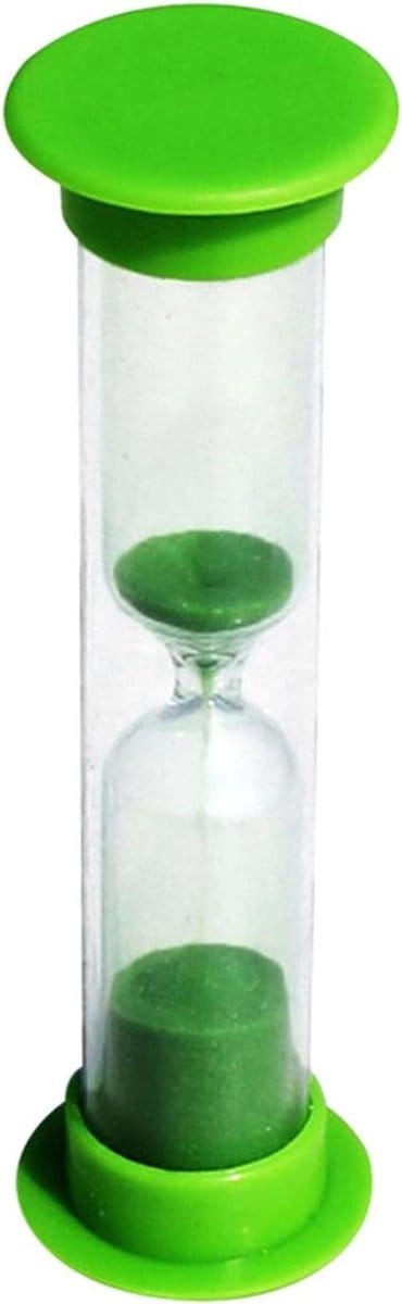 Zandloper Timer - Mini Zandloper - Keuken Koken - Handgemaakt Glas - 8.5 cm Hoog - Meerdere Kleuren