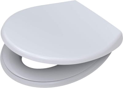 Toiletbril - WC bril - Comfortabel zitten - Geïntegreerd kinderzitje - 49 x 39 cm - Wit