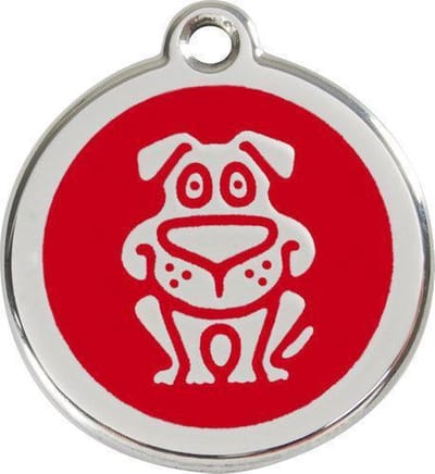 Red Dingo Hondenpenning 30 mm hond rood