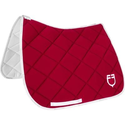 Dressuurtapijt voor paard van technische stof met logo Equestro