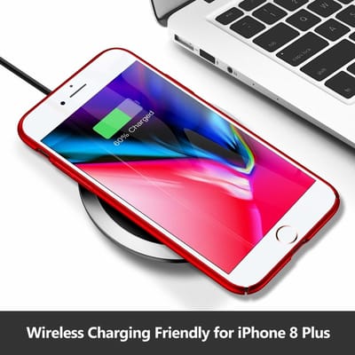 ShieldCase Ultra thin hoesje geschikt voor Apple iPhone 8 Plus / 7 Plus case - hardcover - hardcase - stevig hoesje - optimale bescherming - rood