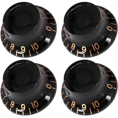 Elektrische gitaar toon volume controle knoppen voor EPI/LP elektrische gitaar 4PCS Black