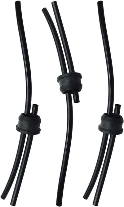 Brandstofslang Set - Brandstofleiding - Tuinonderhoud - Directe Vervanging - 2 Stuks - Zwart