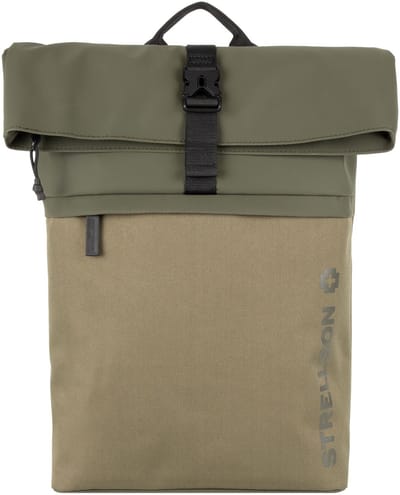 strellson laptop rugzak rugzak met laptopvak Alperton Eddie Backpack Olive Night olijfgroen