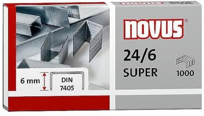 Standaard Nietjes 24/6 - 6 mm Beenlengte - 1000 Stuks voor nietmachine